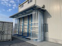 498 リフォーム・改装用資材・道具を屋外保管するための屋根付きバーラック A社