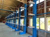 506 研磨紙ロールを多段保管するためのバーラック A社